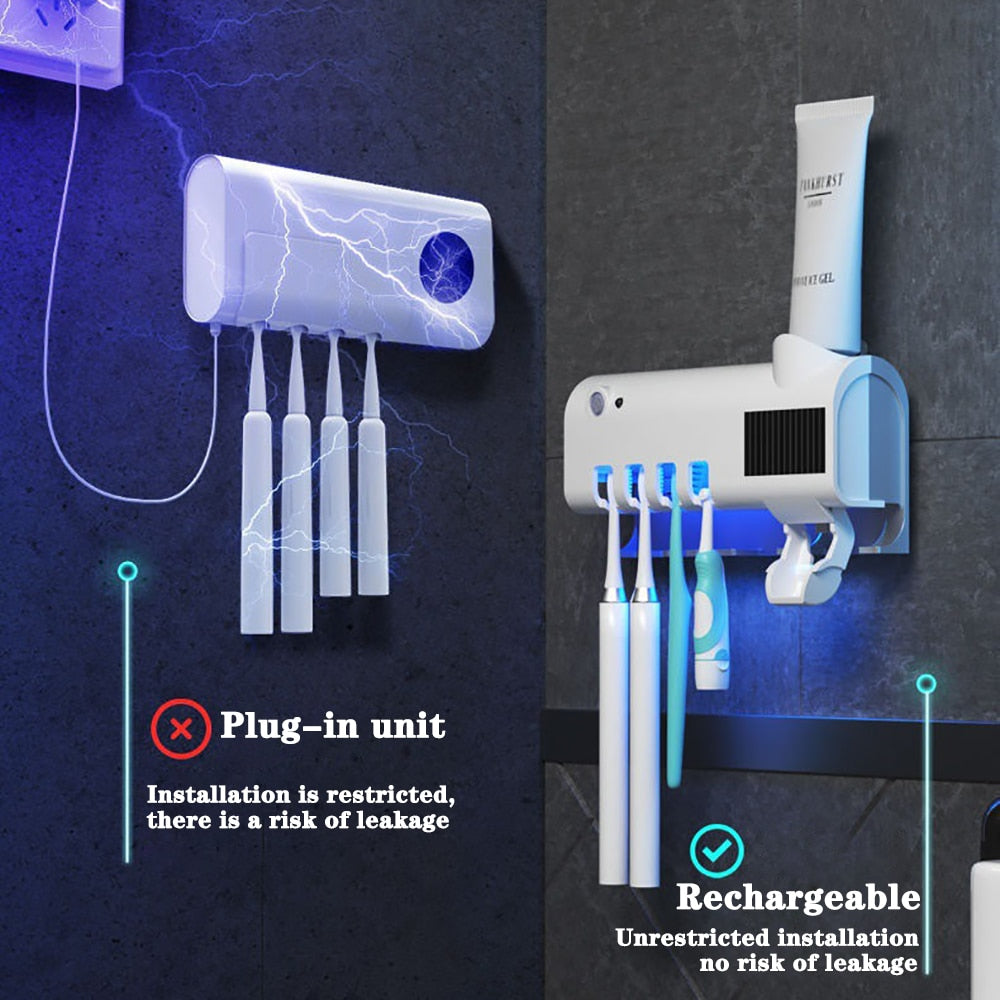 GlowClean™: Sterilizing Toothbrush Holder