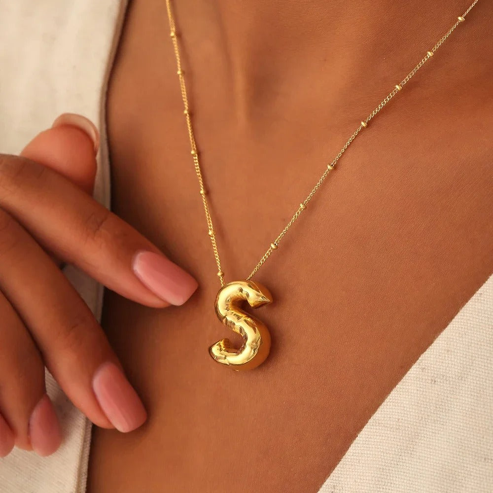 BubbleBling™: Bubble Letter Necklace