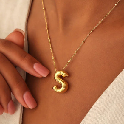 BubbleBling™: Bubble Letter Necklace