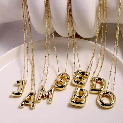 BubbleBling™: Bubble Letter Necklace