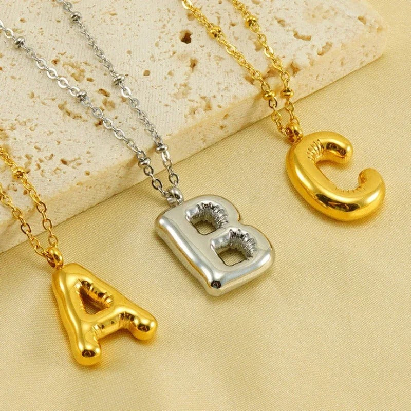 BubbleBling™: Bubble Letter Necklace