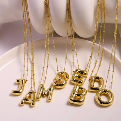 BubbleBling™: Bubble Letter Necklace